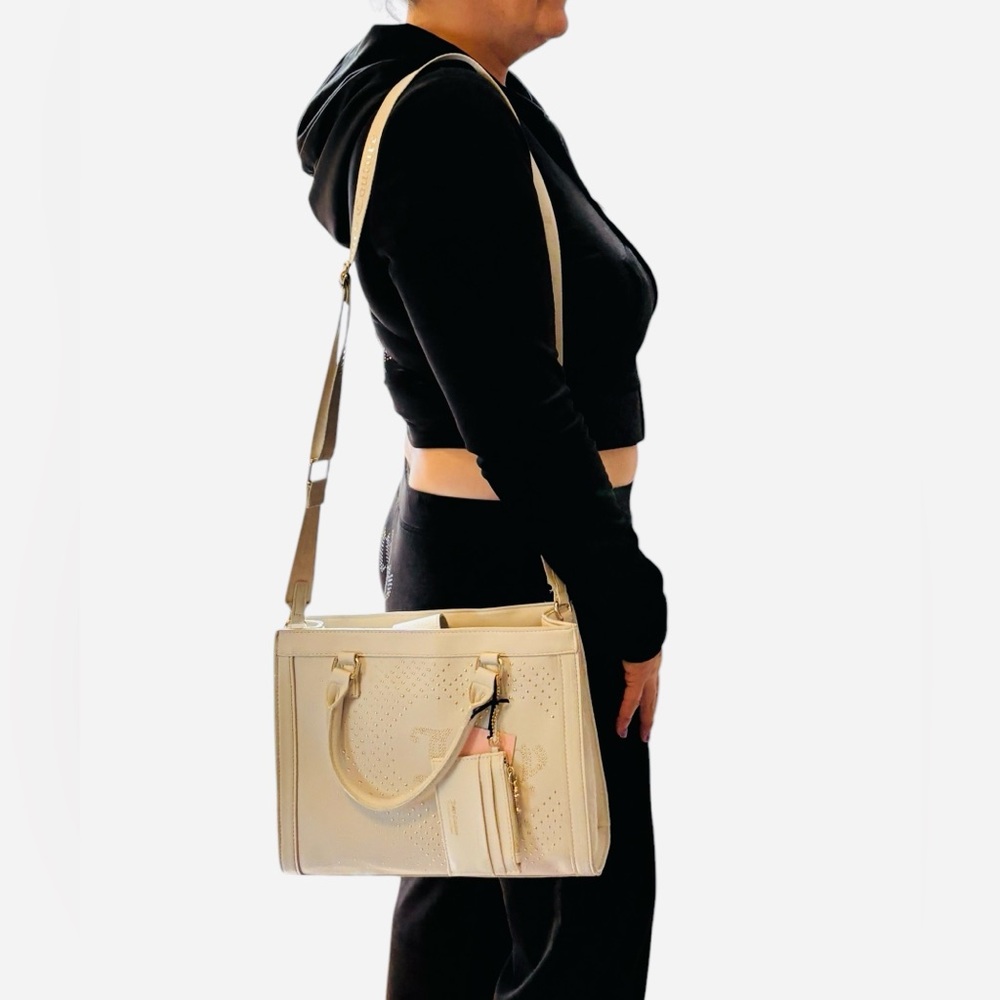 NWT Juicy Couture Lovely Day Tote with Card Holder Elegant - Picture 4 of 16